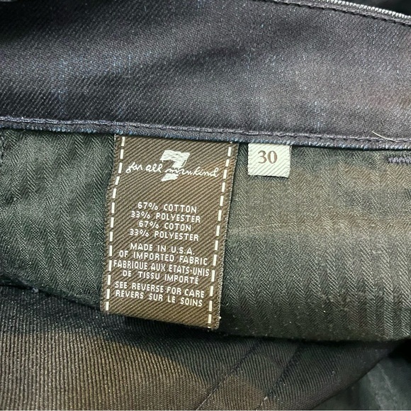 7 For All Mankind Dark Wash High Waist Distressed Bootcut Jeans - Size 30 - Picture 11 of 12